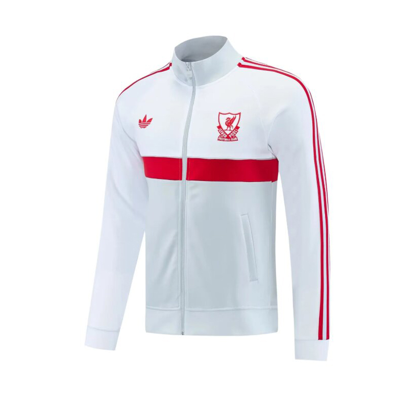 AAA Quality Liverpool 26/27 Jacket - White/Grey